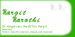 margit marothi business card